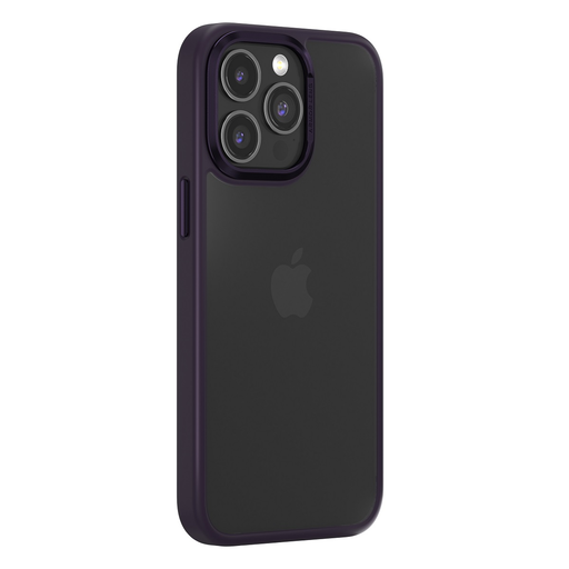 Comma tok Joy Elegant iPhone 15 Pro-hoz sötétlila tok