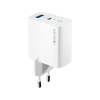 Forever TC-06-45AC GaN PD QC töltő 1x USB-C 1x USB 45W fehér - 3. kép