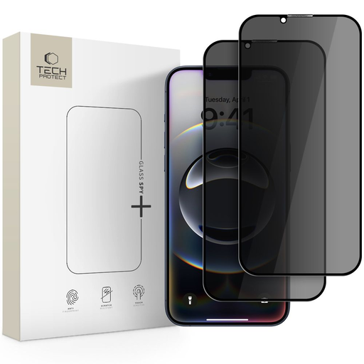 iPhone 16e üvegfólia Tech-Protect Glass Spy+ privacy üvegfólia 2db iPhone 16e üvegfólia Tech-Protect Glass Spy+ privacy üvegfólia 2db