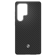 Spigen Enzo Aramid GP-FPS938PGABW szilikon tok beépített MagFit gyűrűvel Samsung Galaxy S25 Ultra-hoz - Fekete tok