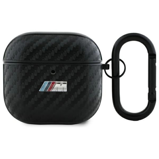 BMW BMA4CMPUCA AirPods 4 tok fekete/fekete PU Karbon M Kollekció BMW BMA4CMPUCA AirPods 4 tok fekete/fekete PU Karbon M Kollekció