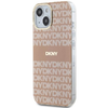 DKNY IML Mono & Stripe MagSafe tok iPhone 15 Plus / 14 Plus - Rózsaszín, - 0. kép