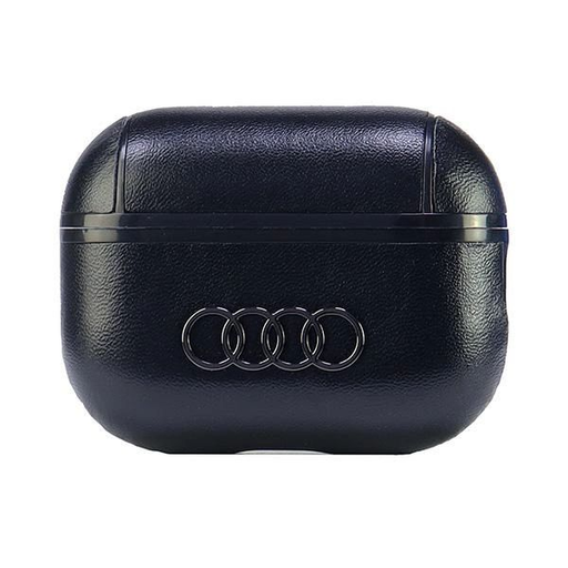 Audi Leather Big Logo AirPods Pro 2 tok fekete/fekete AU-APP2-GT/D3-BK