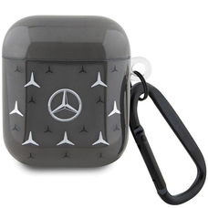 Mercedes MEA28DPMGS AirPods 1/2 tok fekete/fekete Nagy Csillag Minta tok