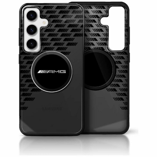AMG Átlátszó Rombuszok MagSafe Tok Samsung Galaxy S25 - Fekete tok AMG Átlátszó Rombuszok MagSafe Tok Samsung Galaxy S25 - Fekete tok