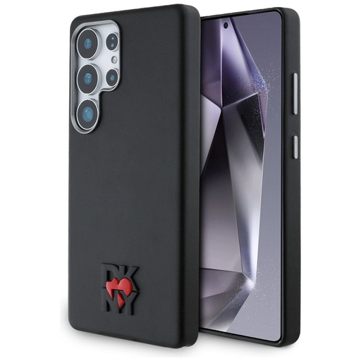 DKNY Bőr Heart of NY Samsung Galaxy S25 Ultra tok - Fekete DKNY Bőr Heart of NY Samsung Galaxy S25 Ultra tok - Fekete