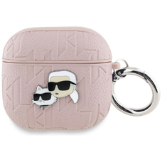 Karl Lagerfeld Monogram Karl & Choupette Head tok AirPods 4 - Rózsaszín