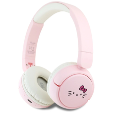 Hello Kitty arc logó Bluetooth on-ear fejhallgató - rózsaszín