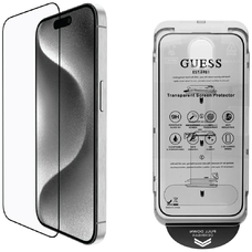 Guess BP Rhinestone 2 az 1-ben üvegfólia és kameravédő szett iPhone 16 Pro Max - Arany, Üvegfólia