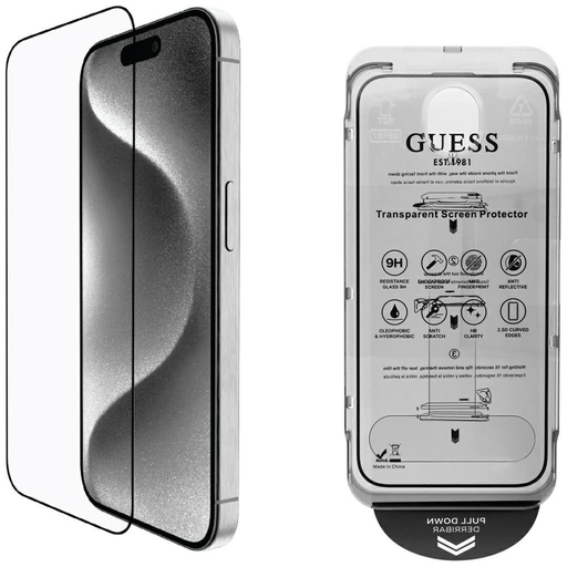 Guess BP Rhinestone 2 az 1-ben üvegfólia és kameravédő szett iPhone 16 Pro Max - Arany, Üvegfólia Guess BP Rhinestone 2 az 1-ben üvegfólia és kameravédő szett iPhone 16 Pro Max - Arany, Üvegfólia
