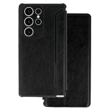 Razor Leather fliptok Samsung Galaxy A36 5G fekete tok