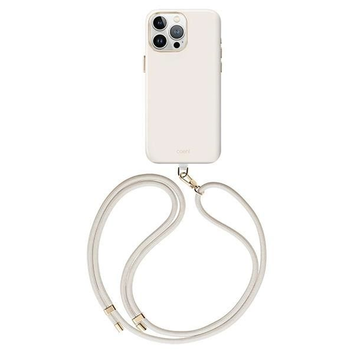Uniq Coehl Creme mágneses töltésű tok iPhone 15 Pro-hoz - világosszürke tok Uniq Coehl Creme mágneses töltésű tok iPhone 15 Pro-hoz - világosszürke tok