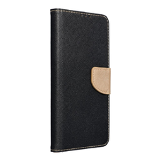 FANCY fliptok Xiaomi Redmi 10A fekete / arany tok