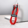 Baseus Cafule Nylon harisnyázott USB/USB-Type C kábel QC3.0 2A 2m piros (CATKLF-C09) - 2. kép