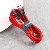 Baseus Cafule Nylon harisnyázott USB/USB-Type C kábel QC3.0 2A 2m piros (CATKLF-C09) - 3. kép