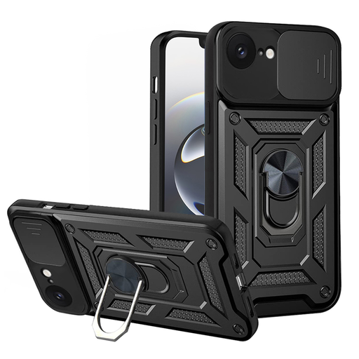 Techsuit - CamShield sorozat - iPhone 16e - Fekete tok Techsuit - CamShield sorozat - iPhone 16e - Fekete tok