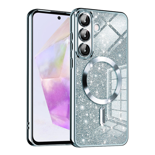 Techsuit - Luxus Csillogó MagSafe - Samsung Galaxy A36 5G / A56 5G - Világoskék tok Techsuit - Luxus Csillogó MagSafe - Samsung Galaxy A36 5G / A56 5G - Világoskék tok