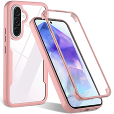  Techsuit - ColorVerse 360 sorozat + képernyővédő - Samsung Galaxy A36 5G / A56 5G - Rózsaszín tok