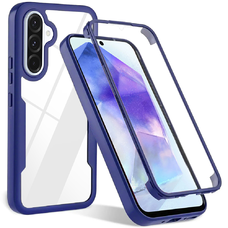  Techsuit - ColorVerse 360 Sorozat + Képernyővédő - Samsung Galaxy A36 5G / A56 5G - Kék tok