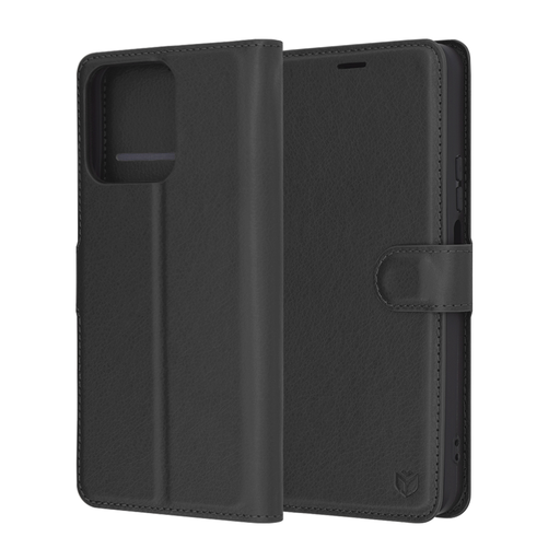 Techsuit - Bőr Tok - Honor 200 Smart / X7c - Fekete tok Techsuit - Bőr Tok - Honor 200 Smart / X7c - Fekete tok