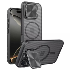  Nillkin - CamShield Prop Mágneses - iPhone 16 Pro - Átlátszó fekete tok