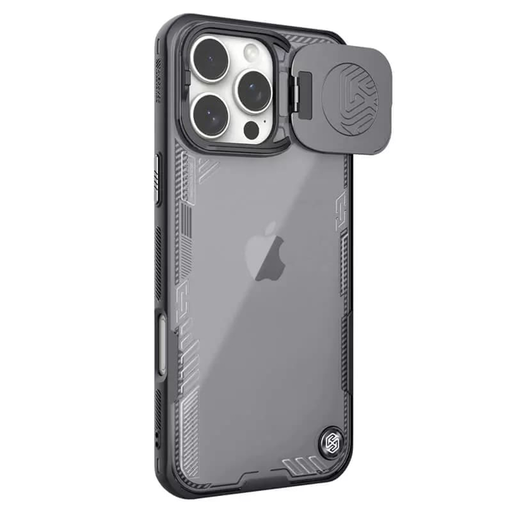 Nillkin - Iceblade Prop (kamera kivágás nélkül) - iPhone 16 Pro - Fekete tok Nillkin - Iceblade Prop (kamera kivágás nélkül) - iPhone 16 Pro - Fekete tok