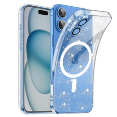  Techsuit - SparkleSkin MagSafe sorozat - iPhone 16 Plus - Átlátszó tok