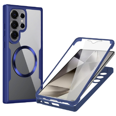  Techsuit - ColorVerse 360 MagSafe sorozat + Képernyővédő - Samsung Galaxy S25 Ultra - Kék tok