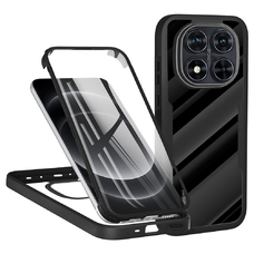  Techsuit - ColorVerse 360 Sorozat + Kijelzővédő - Xiaomi Redmi Note 14 Pro 5G / Note 14 Pro+ 5G / Poco X7 - Fekete tok