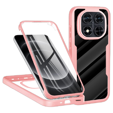  Techsuit - ColorVerse 360 Sorozat + Képernyővédő - Xiaomi Redmi Note 14 Pro 5G / Note 14 Pro+ 5G / Poco X7 - Rózsaszín tok