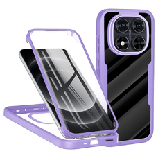  Techsuit - ColorVerse 360 Sorozat + Képernyővédő - Xiaomi Redmi Note 14 Pro 5G / Note 14 Pro+ 5G / Poco X7 - Lila tok