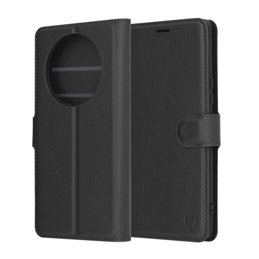 Techsuit - Bőr Tok - Honor Magic7 Lite / X9c - Fekete tok Techsuit - Bőr Tok - Honor Magic7 Lite / X9c - Fekete tok