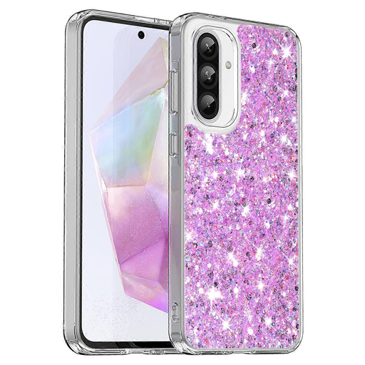  Techsuit - Csillogó Glitter - Samsung Galaxy A36 5G / A56 5G - Magneta tok