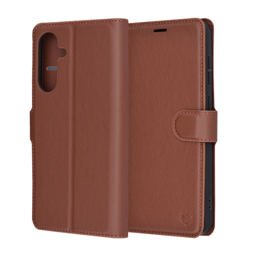 Techsuit - Bőr Tok - Samsung Galaxy A56 5G - Barna tok Techsuit - Bőr Tok - Samsung Galaxy A56 5G - Barna tok