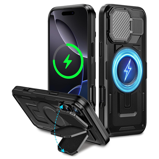 Techsuit - CamVault MagSafe - iPhone 16 Pro Max - Fekete tok Techsuit - CamVault MagSafe - iPhone 16 Pro Max - Fekete tok