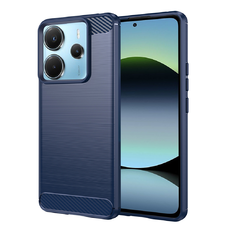  Techsuit - Szénszálas Szilikon - Xiaomi Redmi Note 14 4G - Kék tok