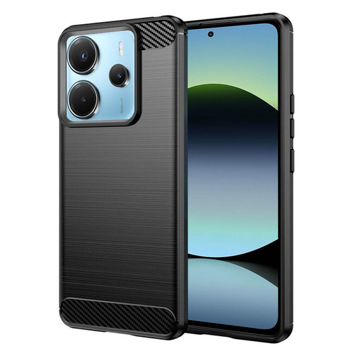 Techsuit - Karbon Szilikon - Xiaomi Redmi Note 14 4G - Fekete tok Techsuit - Karbon Szilikon - Xiaomi Redmi Note 14 4G - Fekete tok