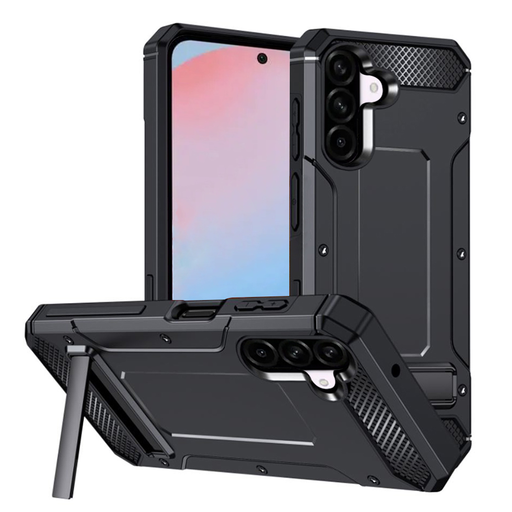 Techsuit - Hibrid Páncél - Samsung Galaxy A56 5G - Fekete tok Techsuit - Hibrid Páncél - Samsung Galaxy A56 5G - Fekete tok