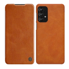  Nillkin - Qin Pro bőrtok - Samsung Galaxy S24 FE - Barna tok