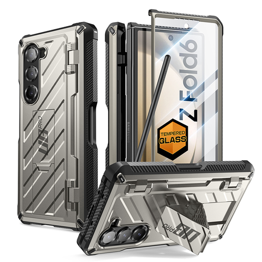  Supcase - Unicorn Beetle Pro - Samsung Galaxy Z Fold6 - Titánszürke tok