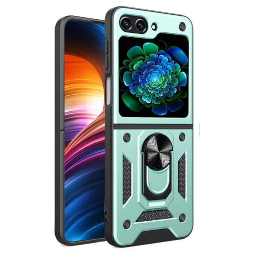 Techsuit - CamShield sorozat - Samsung Galaxy Z Flip6 - Zöld tok Techsuit - CamShield sorozat - Samsung Galaxy Z Flip6 - Zöld tok