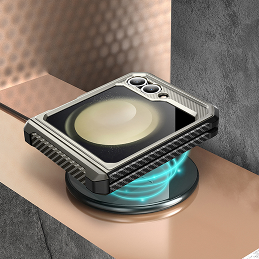  Samsung Galaxy Z Flip6 Titán Szürke Supcase Unicorn Beetle Pro tok - 7