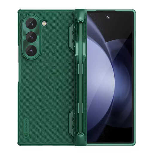 Nillkin - Szuper Fagyos Védőtok Tolltartóval - Samsung Galaxy Z Fold6 - Mélyzöld tok Nillkin - Szuper Fagyos Védőtok Tolltartóval - Samsung Galaxy Z Fold6 - Mélyzöld tok