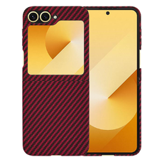  Techsuit - Szénszálas Borítás - Samsung Galaxy Z Flip6 - Piros tok