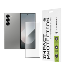  Techsuit - 111D Teljes Fedés / Teljes Ragasztású Üveg [Külső Képernyő] - Samsung Galaxy Z Fold6 - Fekete