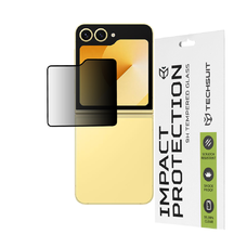  Techsuit - 111D Privacy Teljes Ragasztás [Külső Képernyő] - Samsung Galaxy Z Flip6 - Fekete