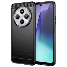  Techsuit - Karbon Szilikon - Xiaomi Redmi 14C / Poco C75 - Fekete tok