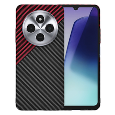  Techsuit - Carbonite FiberShell - Xiaomi Redmi 14C / Poco C75 - Vörös Vortex tok