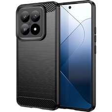  Techsuit - Szénszálas Szilikon - Xiaomi 14T - Fekete tok