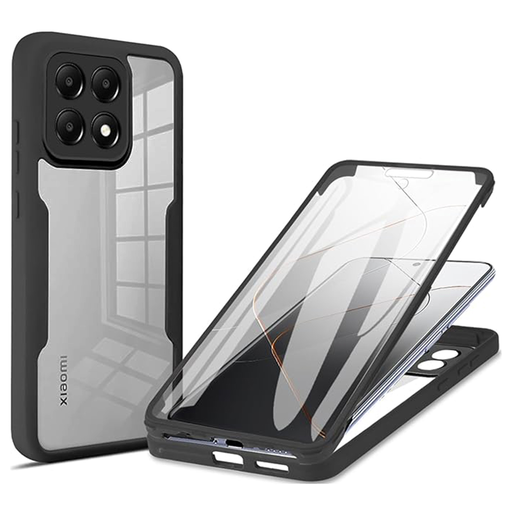 Techsuit - ColorVerse 360 sorozat + Képernyővédő - Xiaomi 14T Pro - Fekete tok Techsuit - ColorVerse 360 sorozat + Képernyővédő - Xiaomi 14T Pro - Fekete tok